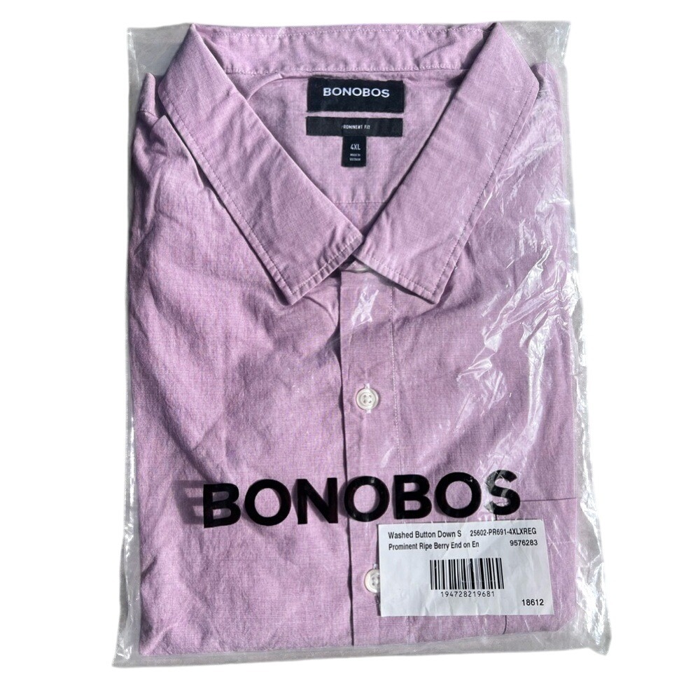 Bonobos Washed Button Down Shirt‎ Prominent Fit 4XL NEW